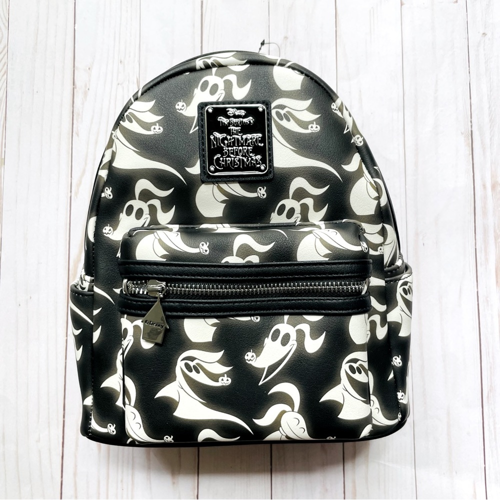 Loungefly Disney The Nightmare Before Christmas Zero Allover Print Mini Backpack